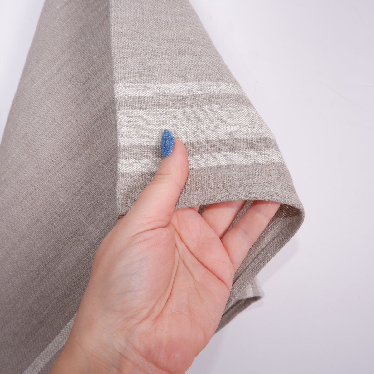 Village stripes - linen kitchen towel
