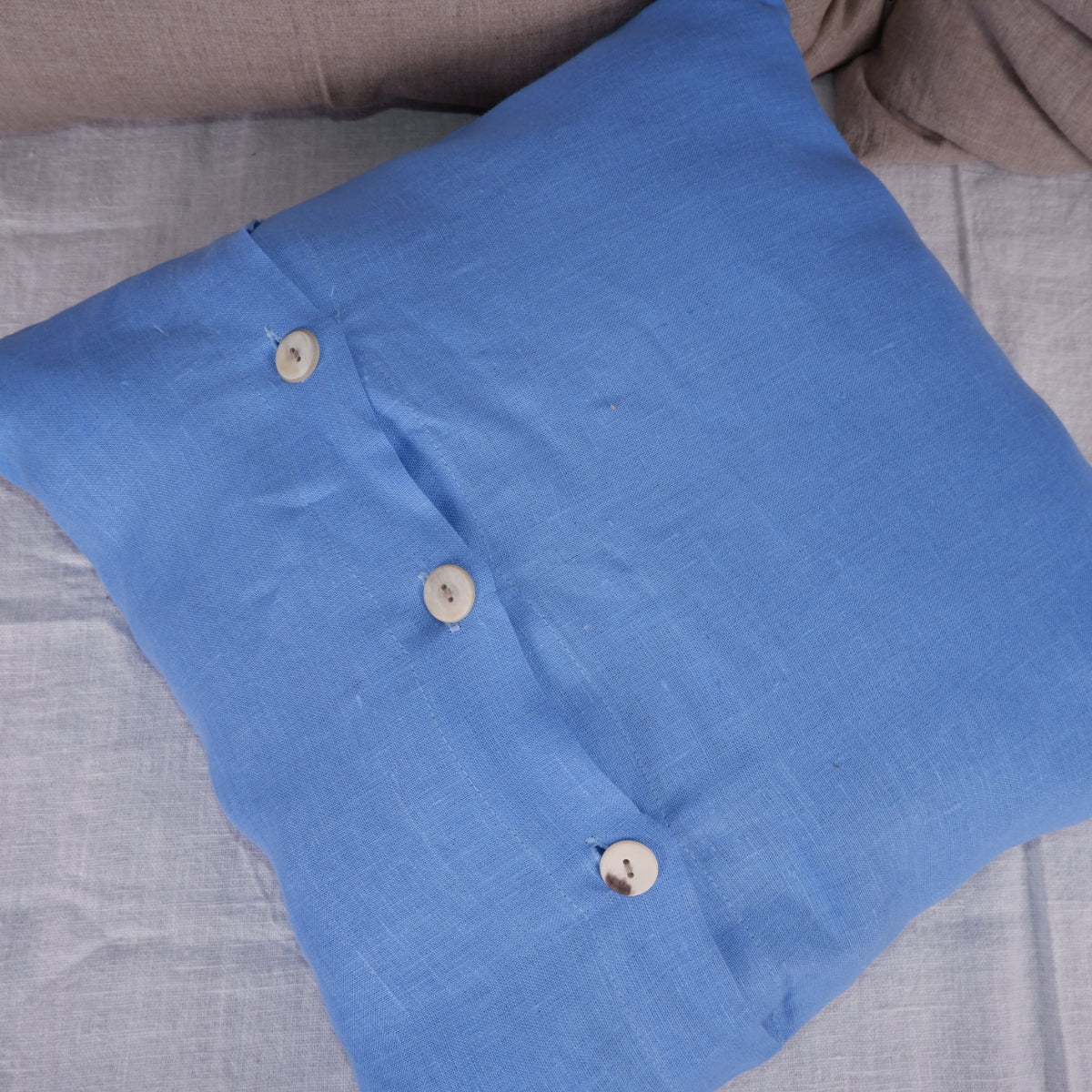 Sky blue - linen cushion cover
