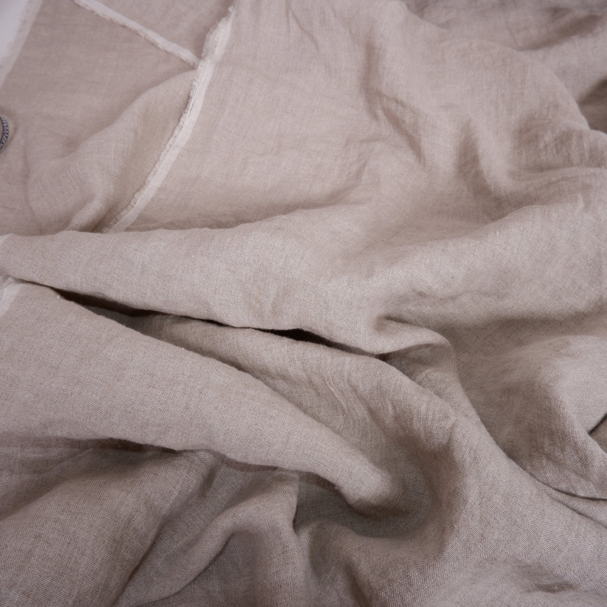 282cm WIDE - Natur linen fabric - T027M