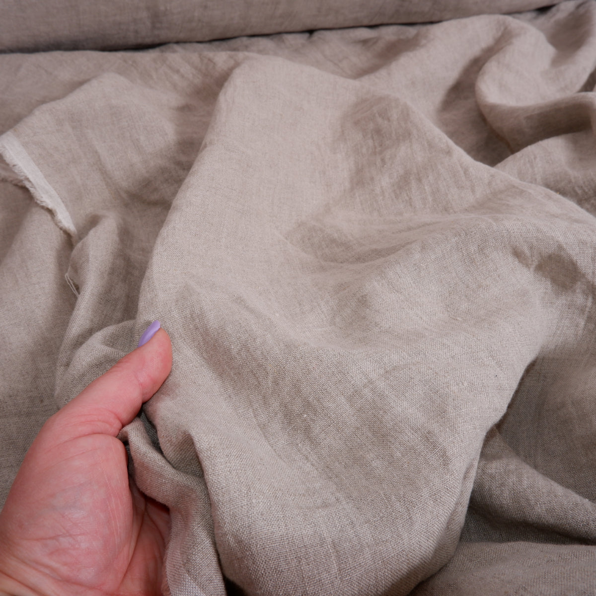 282cm WIDE - Natur linen fabric - T027M