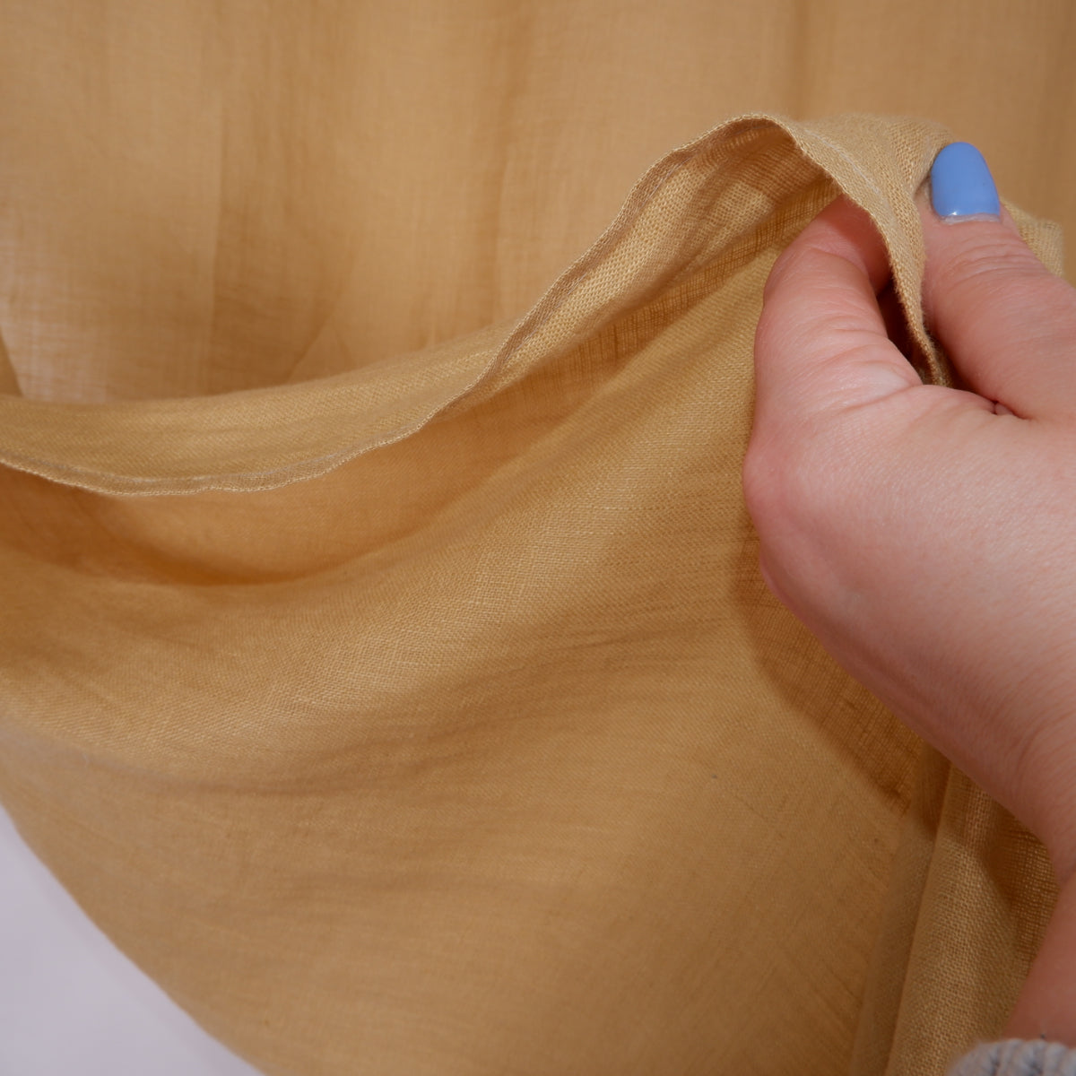 Sand - Sheer Linen curtain - with rod pocket