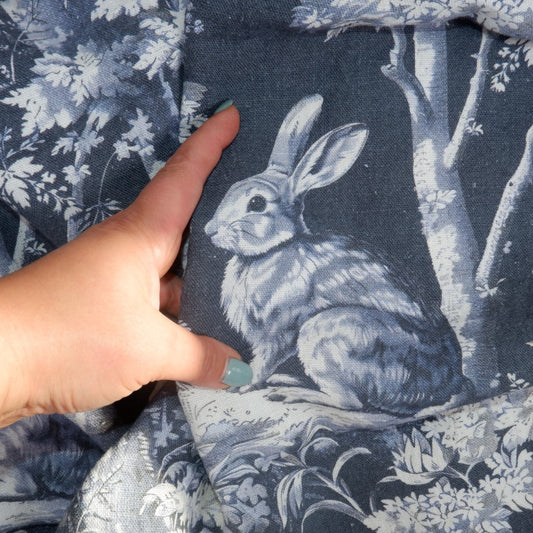 Bunny - Printed linen fabric - LL351P