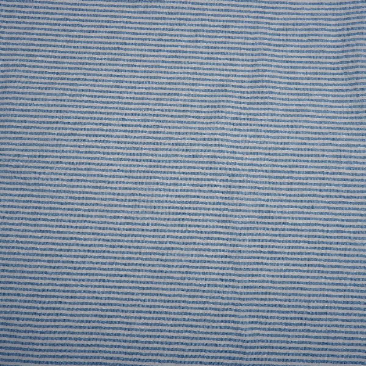 266 cm WIDE - Blue and white stripes - linen fabric - T163