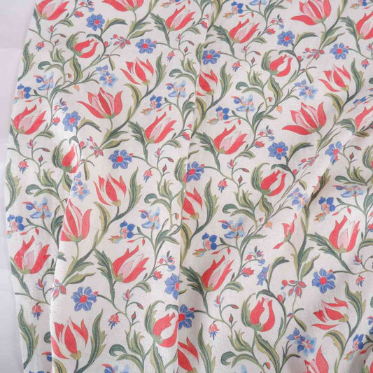 Amsterdam tulips - Printed linen fabric - LL370P