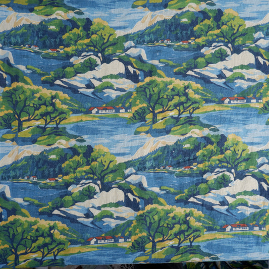 Archipelago - Printed linen fabric - LL2061P