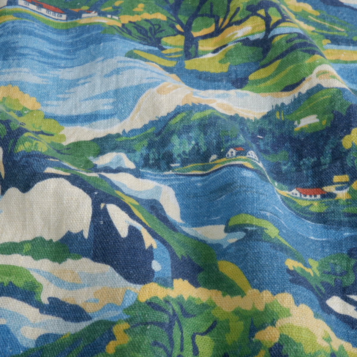 Archipelago - Printed linen fabric - LL2061P