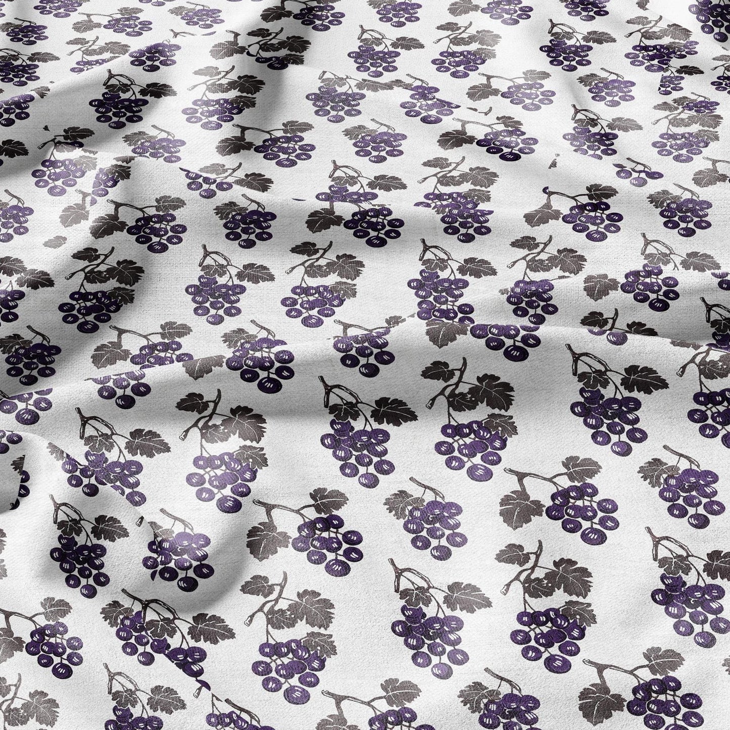 100% LINEN Fabric Modern grape pattern on linen fabric - linen fabric for upholstery home decor dressmaking clothing sewing LithuanianLinen