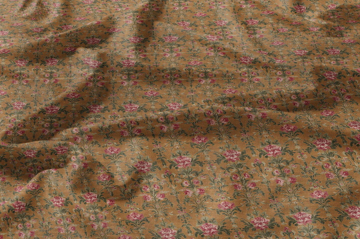 100% LINEN Fabric Regency yellow - french floral linen Fabric by the Yard LithuanianLinen for upholstery dressmaking curtains home textile