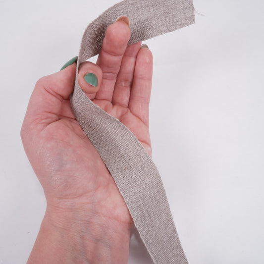 10/15/25/40 mm wide linen ribbon for sewing project, linen wrapping ribbon trim, linen band various sizes webbing strap