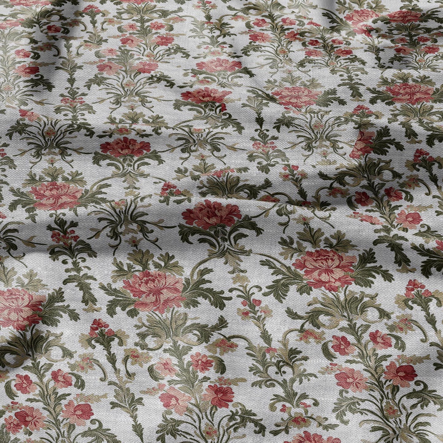 100% LINEN Fabric Regency - french floral linen Fabric by the Yard by LithuanianLinen for upholstery dressmaking curtains home textile