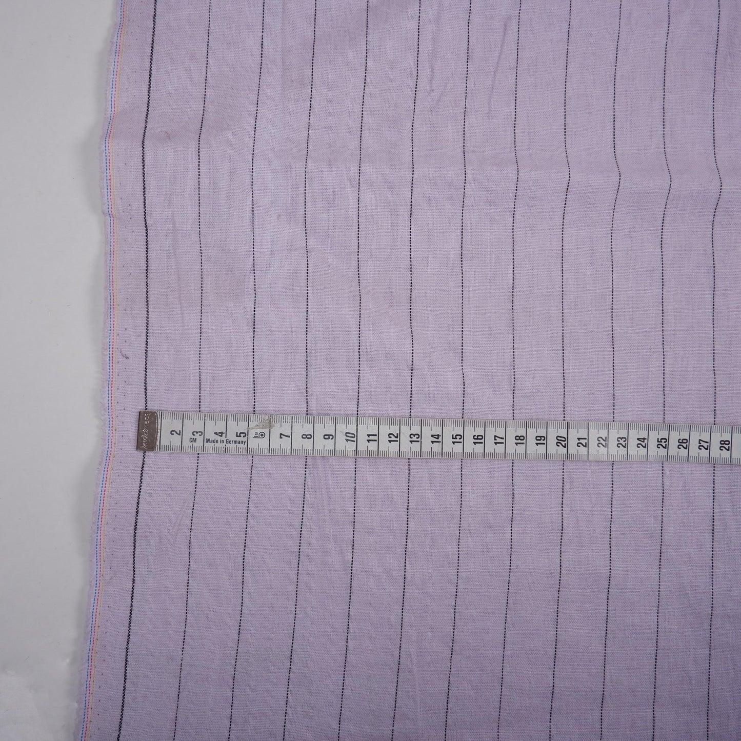 Premium Linen striped Fabric in pale green | Toulouse stripe Medium weight multicolor stripes Copenhagen Stripe