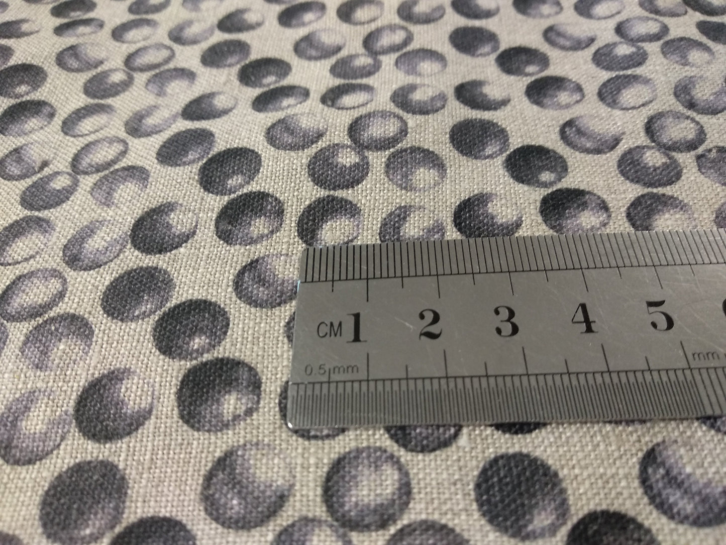 100% linen fabric Medium weight 150gsm Prewashed . Print polka dots on natural flax for blouses, dresses, curtains, scarves,