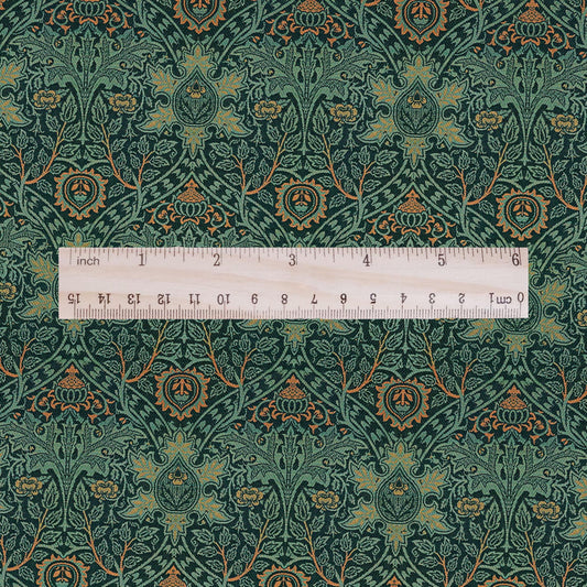 William Morris Ispahan print 100% LINEN, Victorian Art and crafts linen fabric botanical Historical upholstery home textile