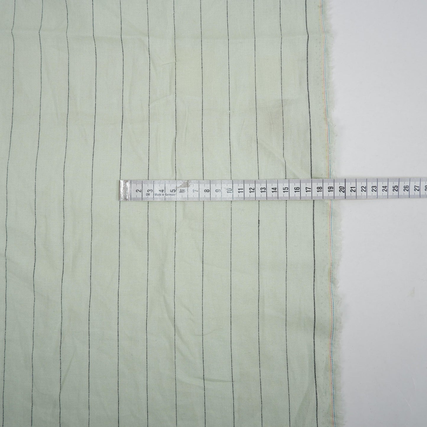 Premium Linen striped Fabric in pale blue | Toulouse stripe Medium weight multicolor stripes Copenhagen Stripe