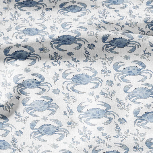 100% LINEN Fabric octopus linen -brown white floral fabric for upholstery home decor dress making 2351