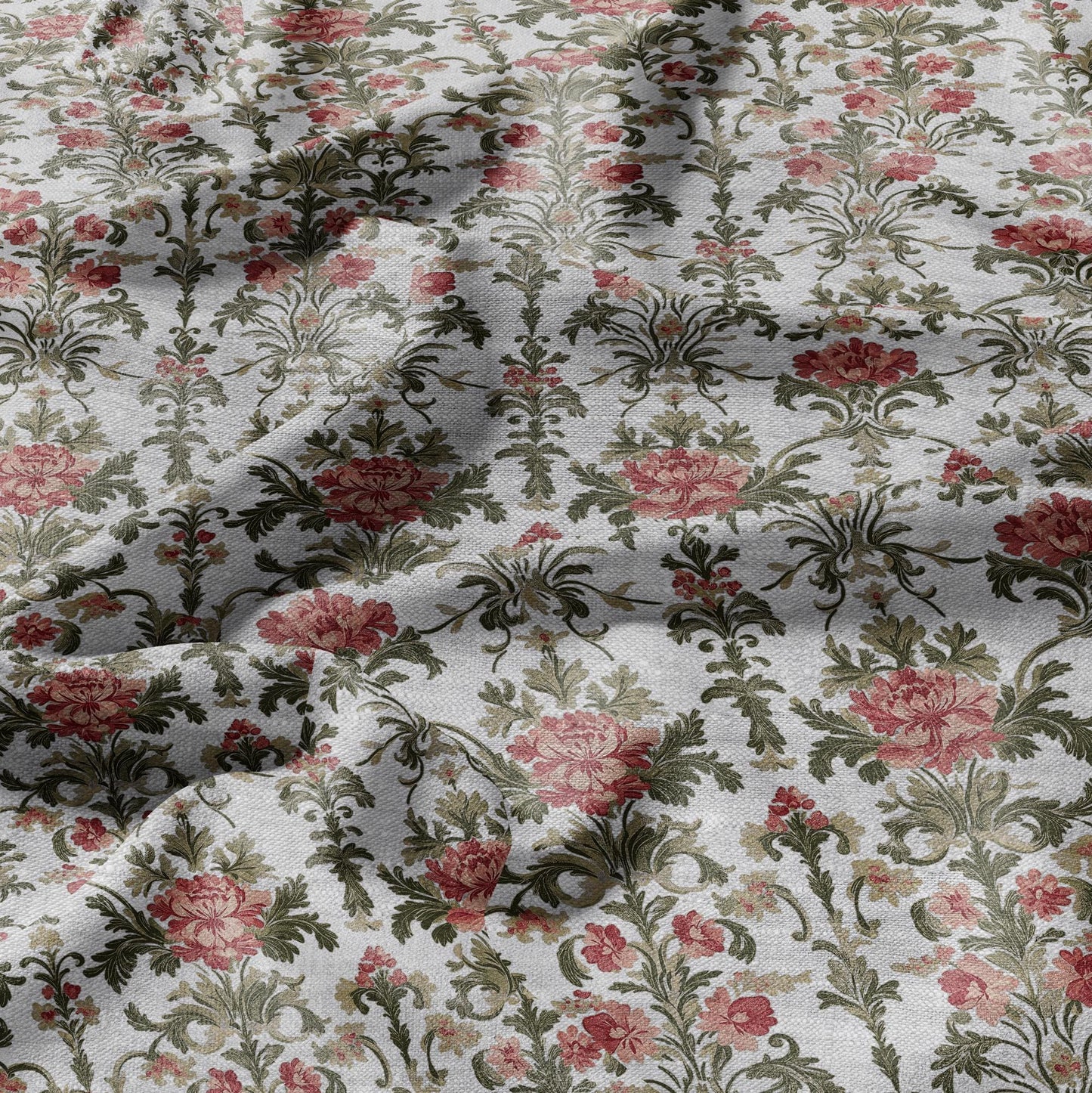 100% LINEN Fabric Regency - french floral linen Fabric by the Yard by LithuanianLinen for upholstery dressmaking curtains home textile