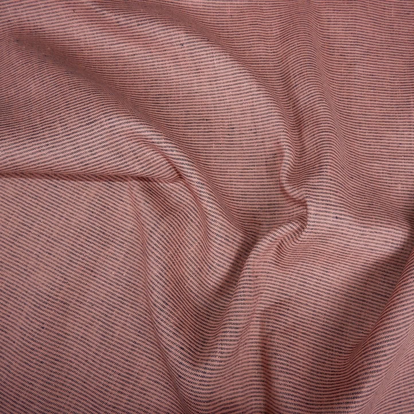 100% pink striped linen fabric - Medium weight - perfect for clothing, curtains or home textile - fabric for home decor craft projects