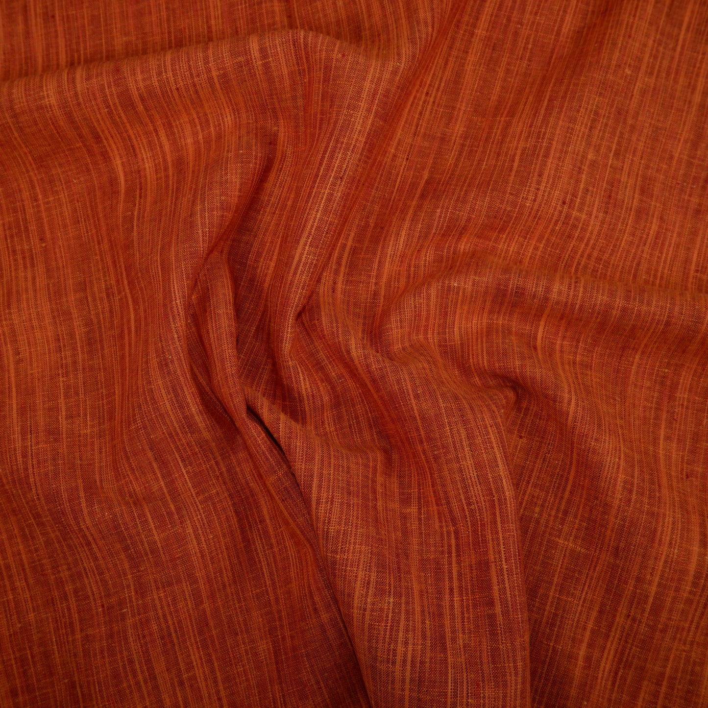 Premium Linen striped Fabric in brick red | Naples stripe Medium weight multicolor stripes Copenhagen Stripe