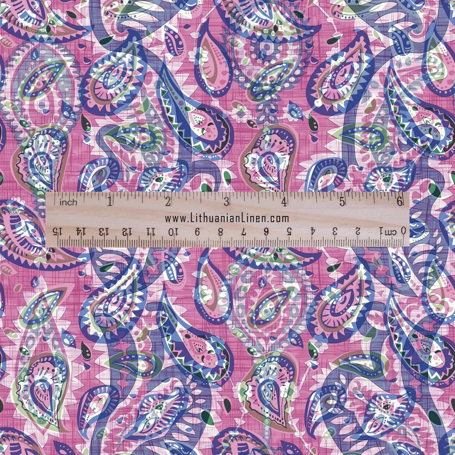 100% linen Vintage Brown Paisley Print fabric for Curtain Upholstery Cushion - Vintage Indian block print fabric for dress making sewing