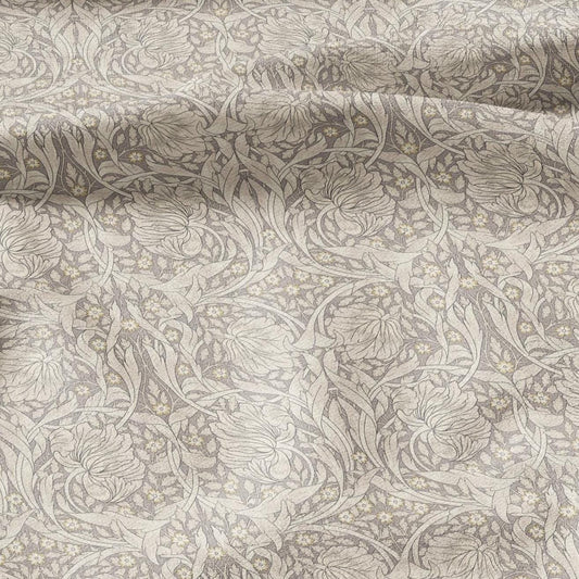 William Morris Pimpernel 100% LINEN Art and Crafts Fabric - Beige Victorian flax fabric - British historical pattern 2979B