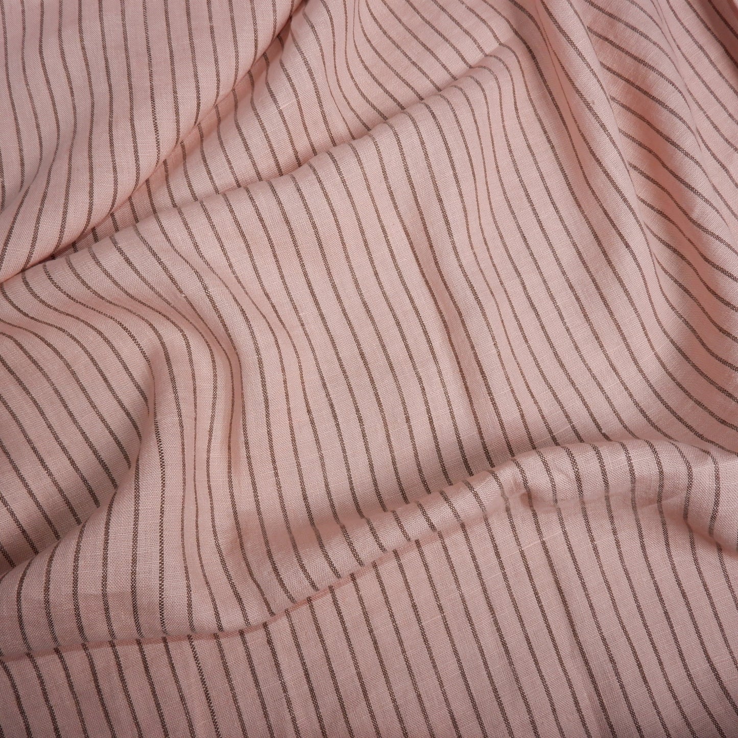 100% pink striped linen fabric - Medium weight - perfect for clothing, curtains or home textile - fabric for home decor craft projects