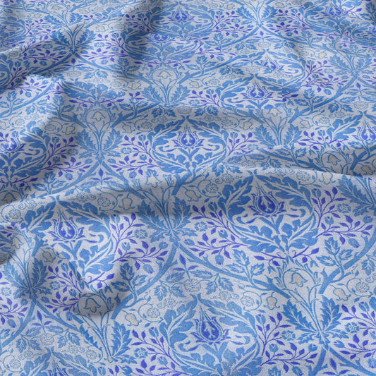 William Morris Blue Bell print 100% LINEN fabric - 2114