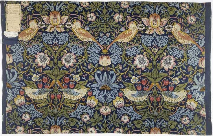 Strawberry Thief: The Morris Pattern That Stole Our Hearts (and Fruit)” 🍓💖