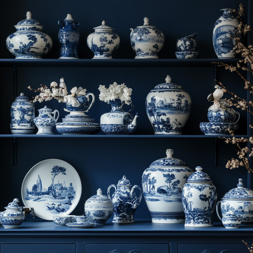 Soft linen and timeless Delft. Where history meets home. 💙 #DelftInspired #LinenLove #BlueAndWhiteForever