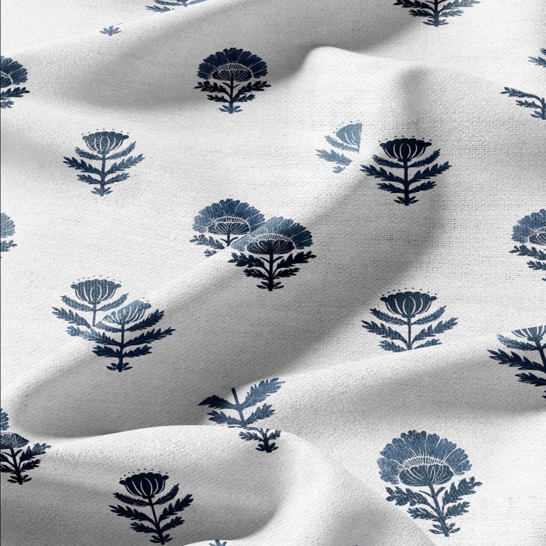 Printed linen fabrics