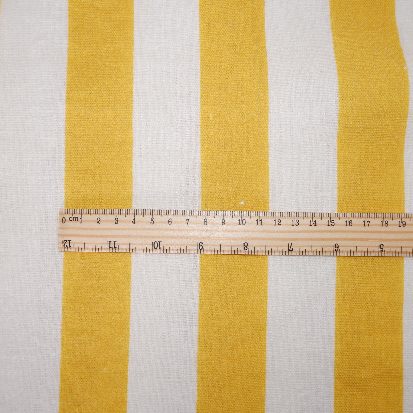 100% LINEN Fabric Maxi striped yellow white Avignon - french linen floral upholstery home textile Victorian fabrics 3351
