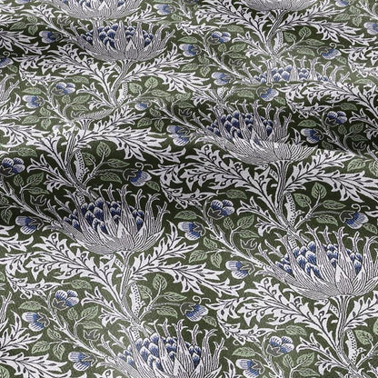 William Morris Artichoke 100% LINEN Art and Crafts Fabric - Victorian 200gsm flax linen fabric botanical floral 2537