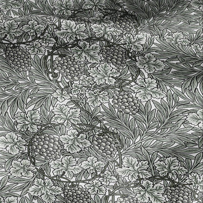 100% LINEN Fabric William Morris Vine grape sage green print - British linen floral upholstery home textile Victorian fabrics 3267