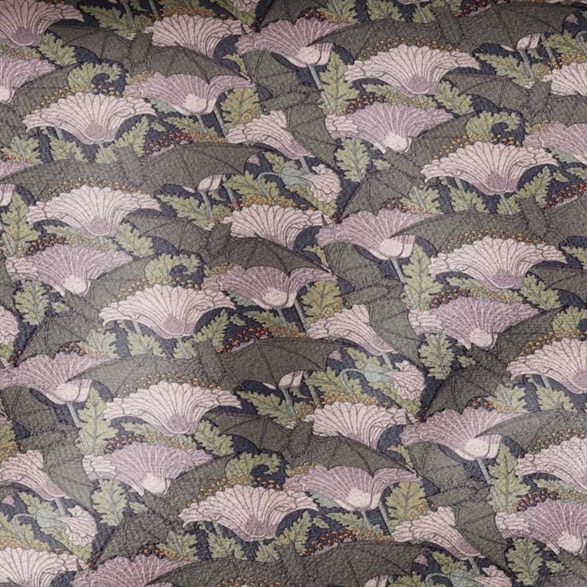 100% linen Vintage BAT fabric for Curtain Upholstery Cushion - grey pink print fabric for dress making sewing