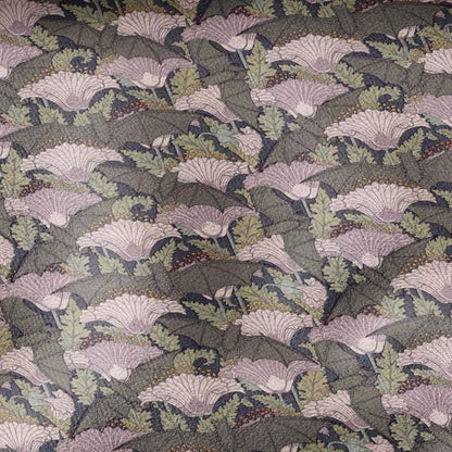100% linen Vintage BAT fabric for Curtain Upholstery Cushion - grey pink print fabric for dress making sewing