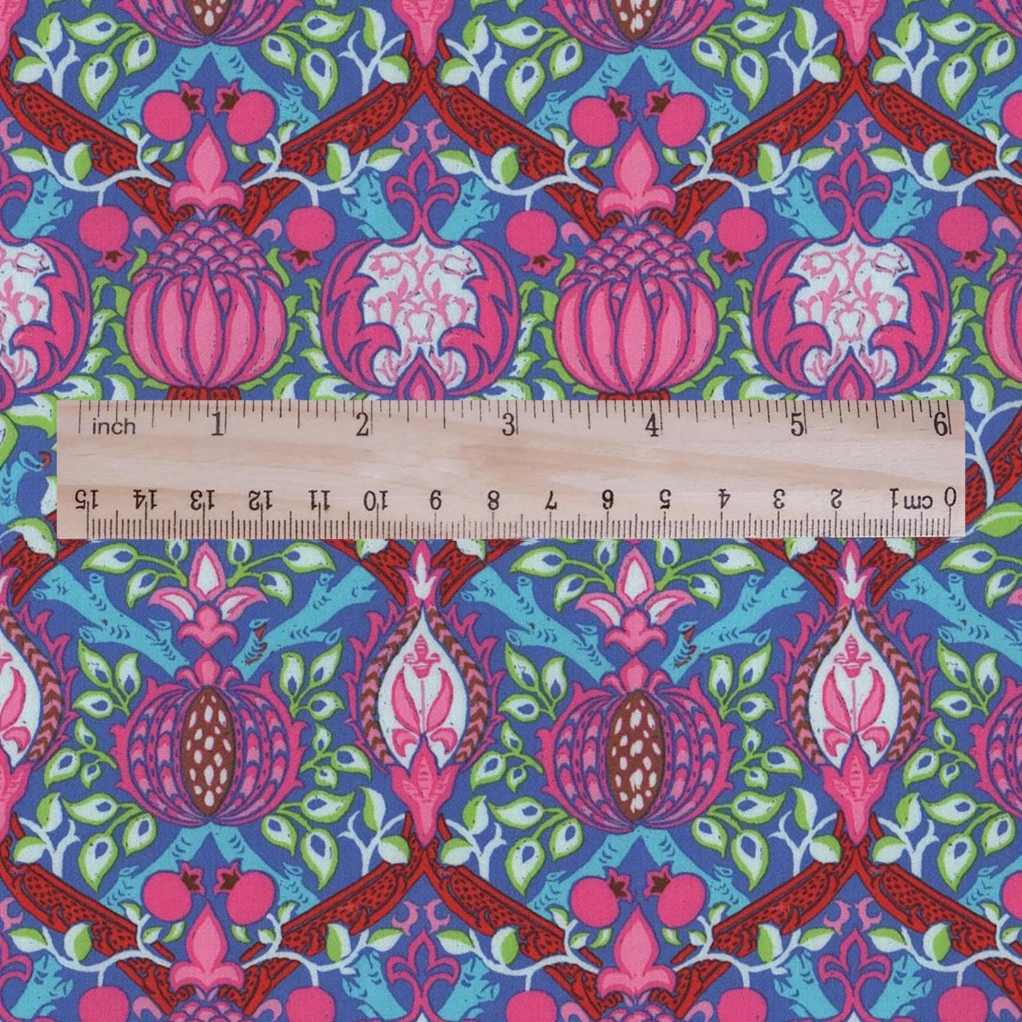100% LINEN Fabric William Morris Granada - British linen floral upholstery home textile Victorian fabrics pink blue 3210