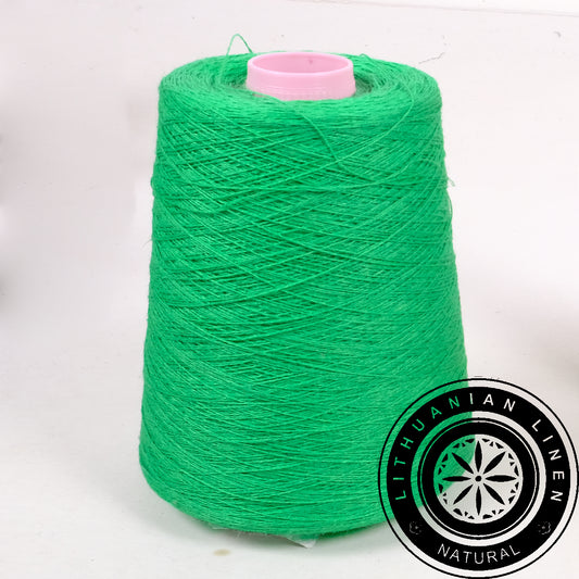 Green bright  - Linen yarn