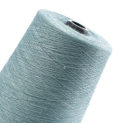 Linen yarn - aqua green