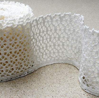 Flora Linen lace - white 80mm - 1180L