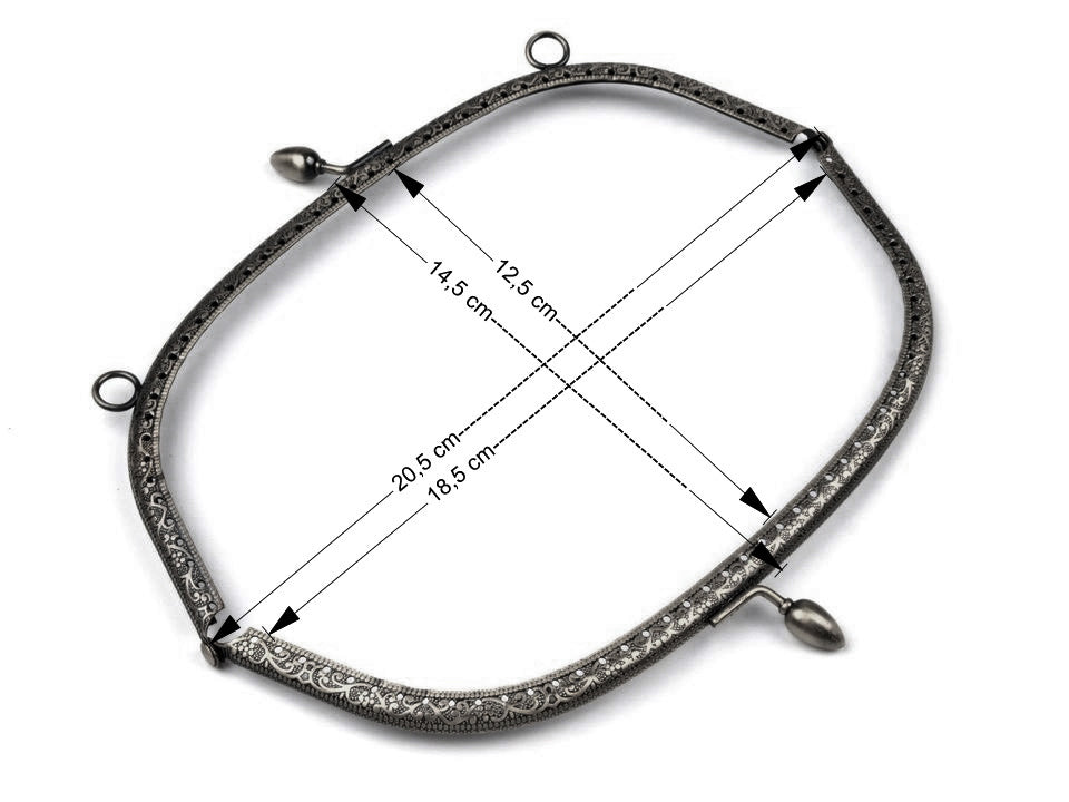 Metal purse frame
