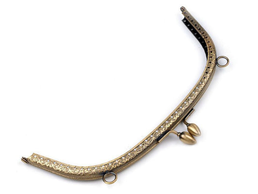 Metal purse frame - Brass