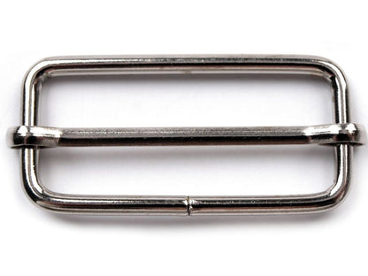 Adjuster Buckle width 38 mm  - silver color