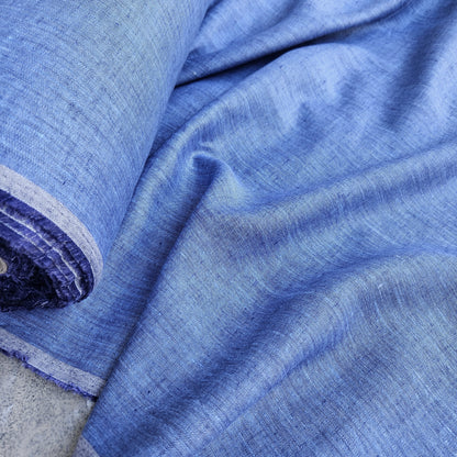 Chabre blue - linen fabric - 588M