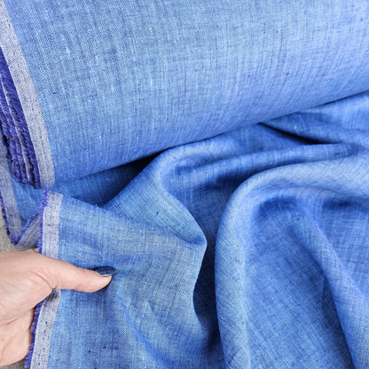 Chabre blue - linen fabric - 588M