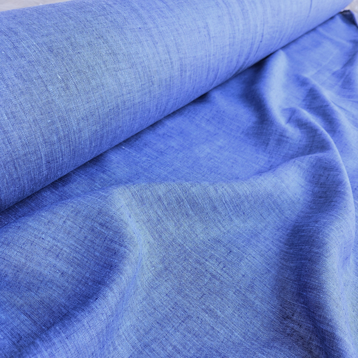 Chabre blue - linen fabric - 588M