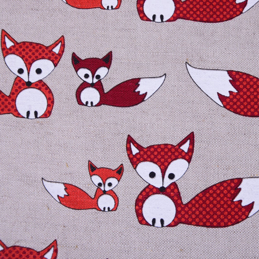 Print Fox -  Linen cotton blended fabric - 962P