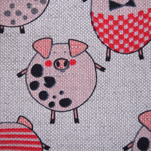 Print PIG -  Linen cotton blended fabric  - 968P