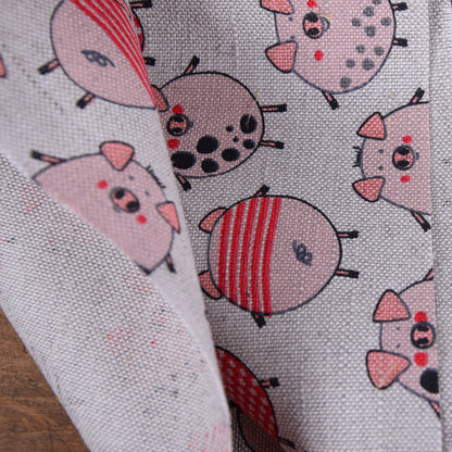 Print PIG -  Linen cotton blended fabric  - 968P