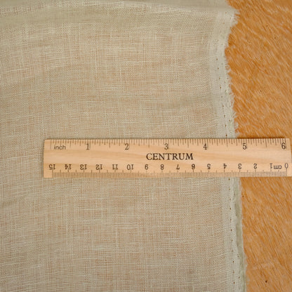 Sheer linen fabric - pale green - 808SH