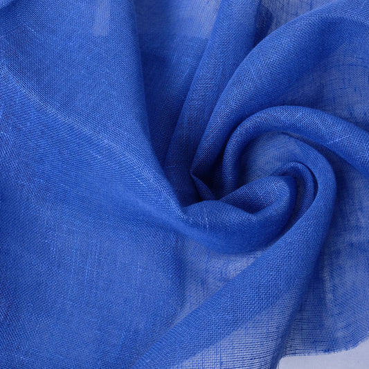 Sheer linen fabric - heaven blue - 809SH