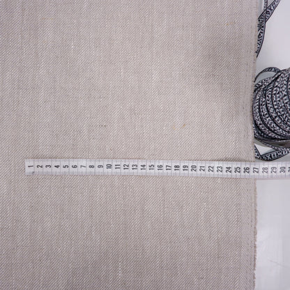 Twill oatmeal natur - regular - linen fabric - 563H